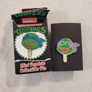 🎁3/$30 OPEN BOX Ninja Turtles Popsicle Enamel Pin - Donatello